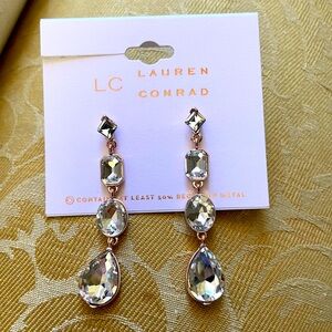 Lauren Conrad Tiered Gem Drop Earrings